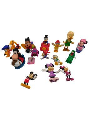 Disney Character Toy Figurines Lot Mickey Minnie Donald Goofy Pluto Scrooge